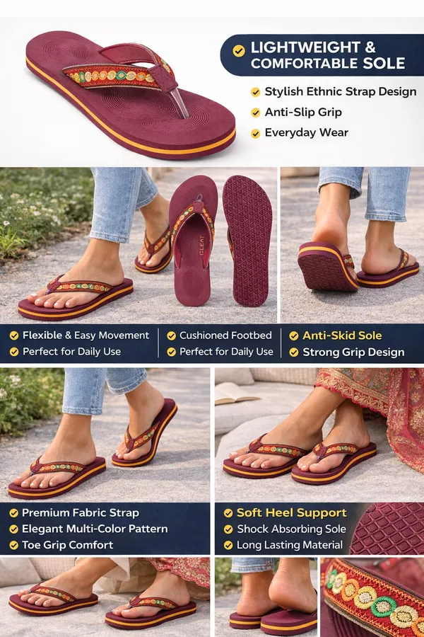 Cleat_Women_Fashion_Flip_Flops_Comfortable_Cushioned_Slippers_Anti_Skid_Sole_Lightweight_Design