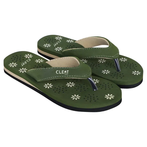 Cleat_Women�S_Comfortable_Breathable_Soft_Pu_Slippers_Stylish_Lightweight_Daily_Wear_Flats_For_Ladies_Durable_Non_Slip_Casual_Footwear_For_Home_&_Outdoor_Use