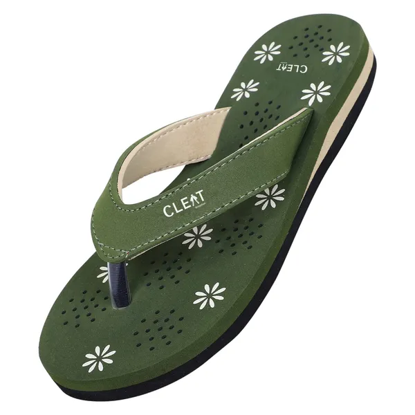 Cleat_Women�S_Comfortable_Breathable_Soft_Pu_Slippers_Stylish_Lightweight_Daily_Wear_Flats_For_Ladies_Durable_Non_Slip_Casual_Footwear_For_Home_&_Outdoor_Use