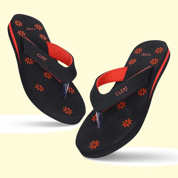 Cleat_Women�S_Comfortable_Breathable_Soft_Pu_Slippers_Stylish_Lightweight_Daily_Wear_Flats_For_Ladies_Durable_Non_Slip_Casual_Footwear_For_Home_&_Outdoor_Use