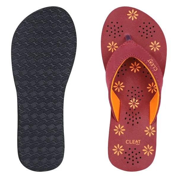 Cleat_Women�S_Comfortable_Breathable_Soft_Pu_Slippers_Stylish_Lightweight_Daily_Wear_Flats_For_Ladies_Durable_Non_Slip_Casual_Footwear_For_Home_&_Outdoor_Use