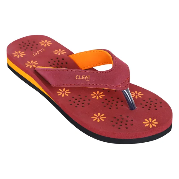 Cleat_Women�S_Comfortable_Breathable_Soft_Pu_Slippers_Stylish_Lightweight_Daily_Wear_Flats_For_Ladies_Durable_Non_Slip_Casual_Footwear_For_Home_&_Outdoor_Use