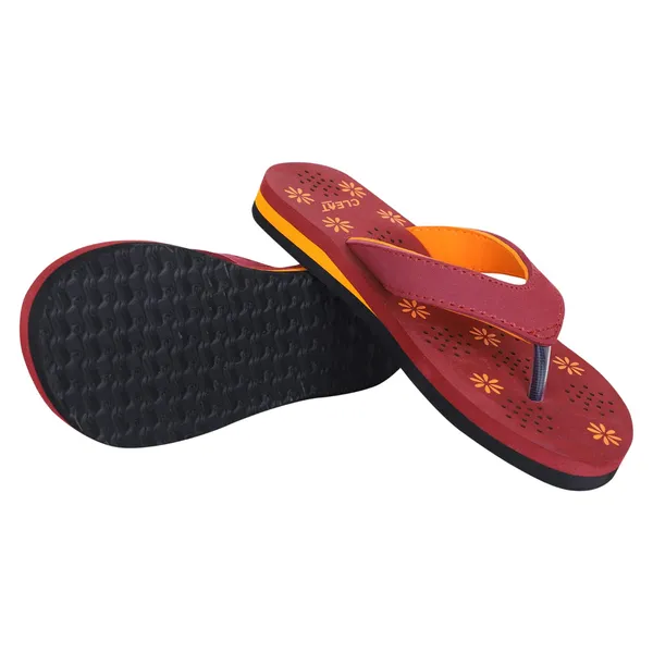 Cleat_Women�S_Comfortable_Breathable_Soft_Pu_Slippers_Stylish_Lightweight_Daily_Wear_Flats_For_Ladies_Durable_Non_Slip_Casual_Footwear_For_Home_&_Outdoor_Use