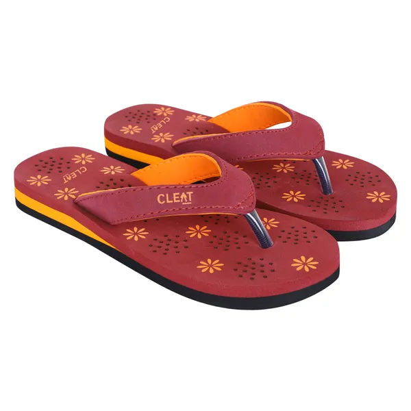 Cleat_Women�S_Comfortable_Breathable_Soft_Pu_Slippers_Stylish_Lightweight_Daily_Wear_Flats_For_Ladies_Durable_Non_Slip_Casual_Footwear_For_Home_&_Outdoor_Use