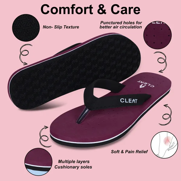 Cleat_Women�S_Comfortable_Health_Flip_Flops_Soft_Anti_Slip_Slippers_With_Breathable_Holes_For_Daily_Wear