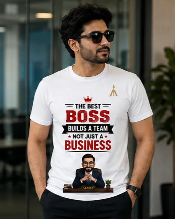 White_Cotton_Round_Neck_Boss_Print_T-Shirt_For_Men