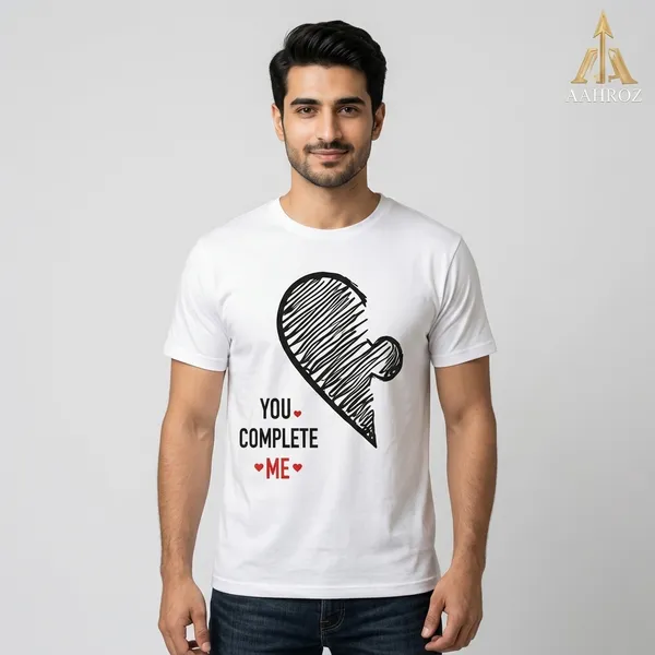 White_Cotton_Printed_Couple_T-Shirts_For_Men_And_Women