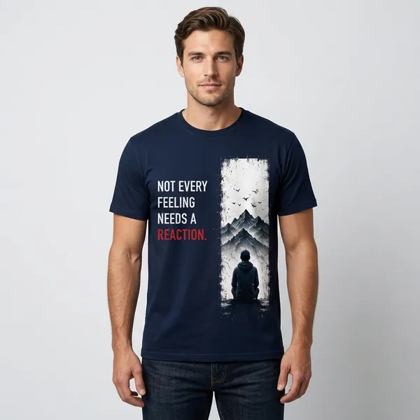 Navy_Blue_Cotton_Graphic_Print_Round_Neck_T-Shirt_For_Unisex