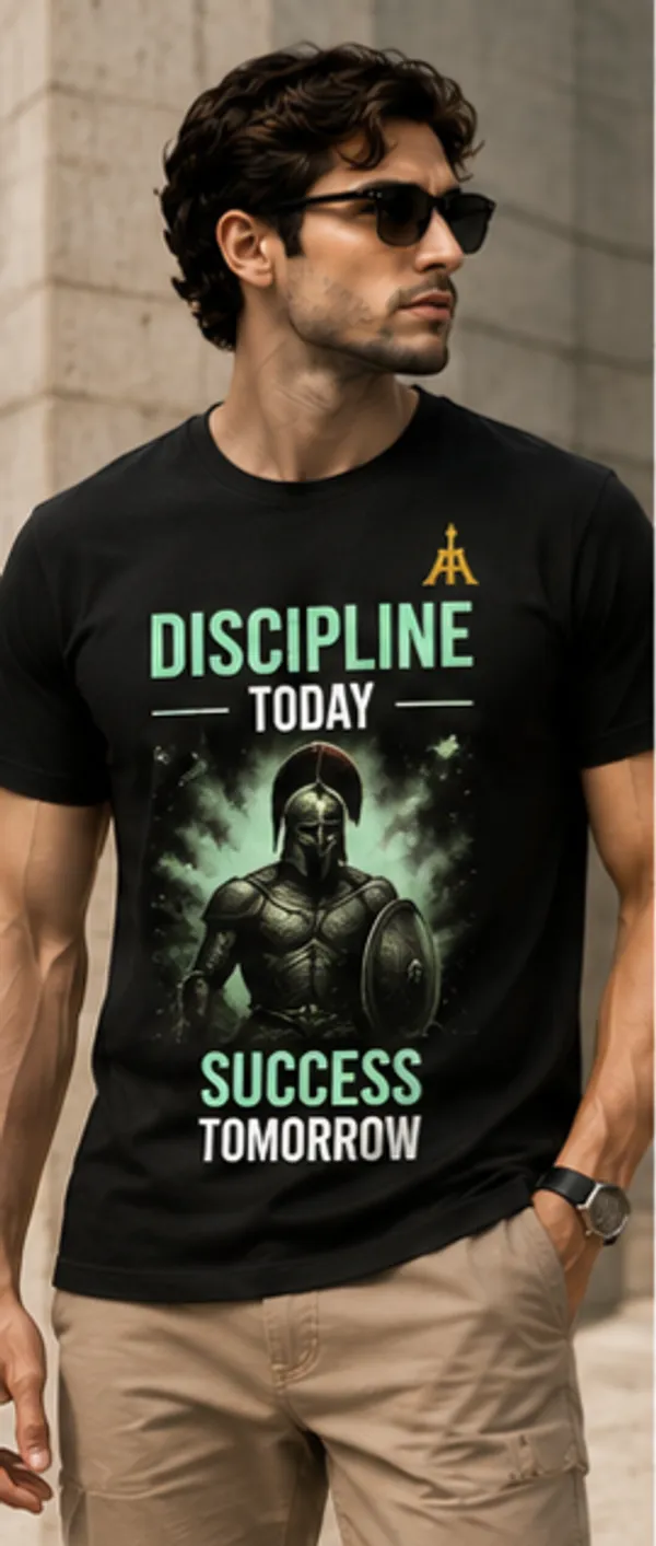 Black_Cotton_Regular_Fit_Warrior_Print_T-Shirt_For_Men