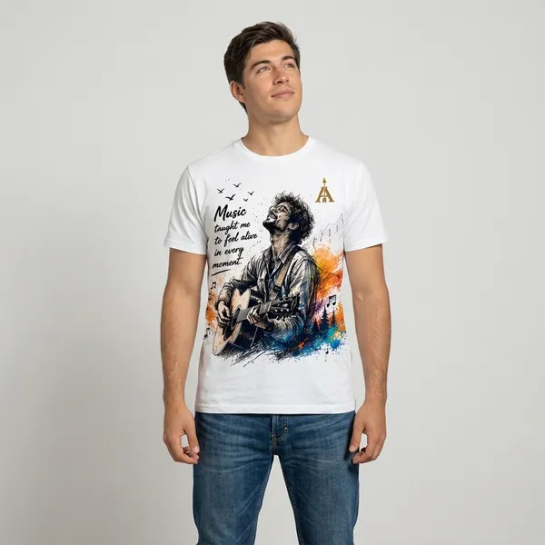 White_Cotton_Round_Neck_Music_Graphic_Print_T-Shirt_For_Unisex