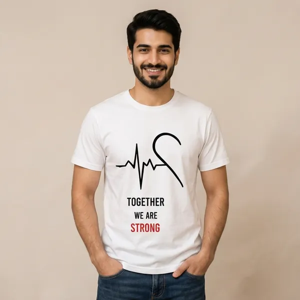 White_Cotton_Printed_Couple_T-Shirts_For_Men_And_Women