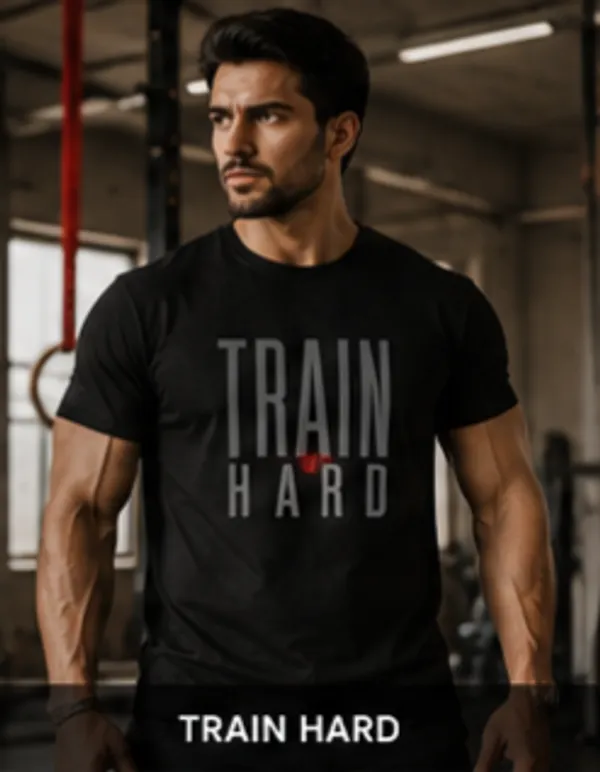 Black_Cotton_Train_Hard_Print_Round_Neck_T-Shirt_For_Men