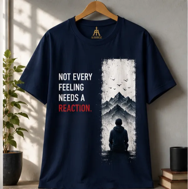 Navy_Blue_Cotton_Graphic_Print_Round_Neck_T-Shirt_For_Unisex