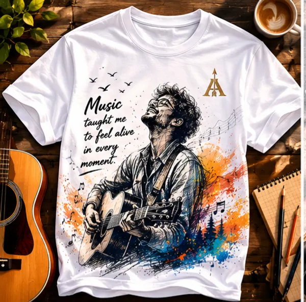 White_Cotton_Round_Neck_Music_Graphic_Print_T-Shirt_For_Unisex