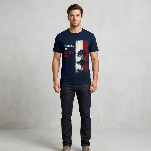 Navy_Cotton_Graphic_Print_Crew_Neck_T-Shirt_For_Unisex
