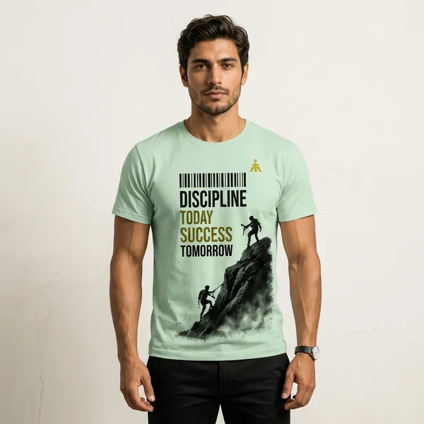 Sea_Green_Cotton_Regular_Fit_Printed_Crew_Neck_T-Shirt_For_Men