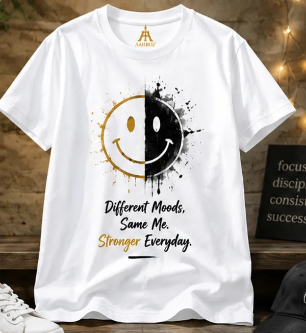 White_Cotton_Round_Neck_Printed_T-Shirt_For_Unisex