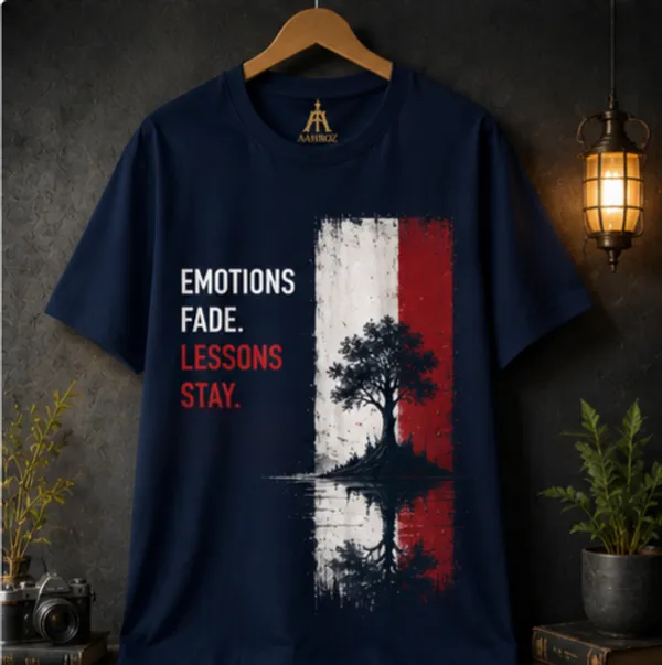 Navy_Cotton_Graphic_Print_Crew_Neck_T-Shirt_For_Unisex