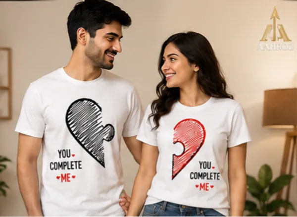 White_Cotton_Printed_Couple_T-Shirts_For_Men_And_Women