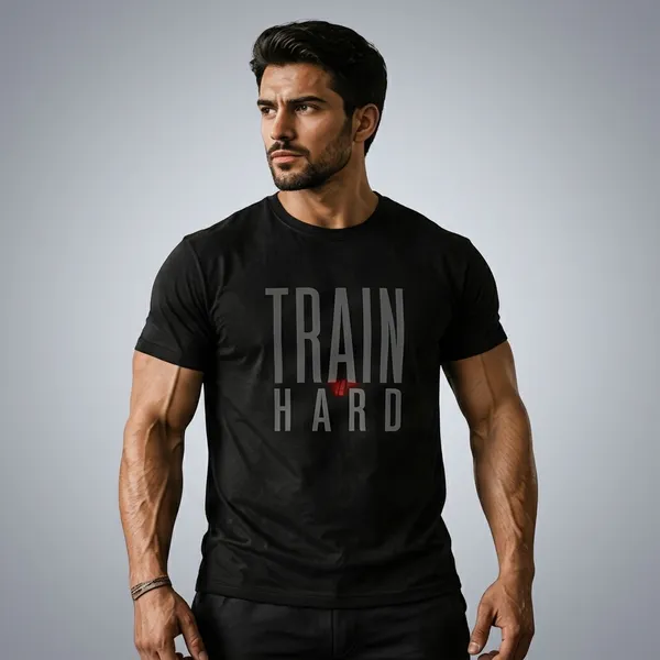 Black_Cotton_Train_Hard_Print_Round_Neck_T-Shirt_For_Men