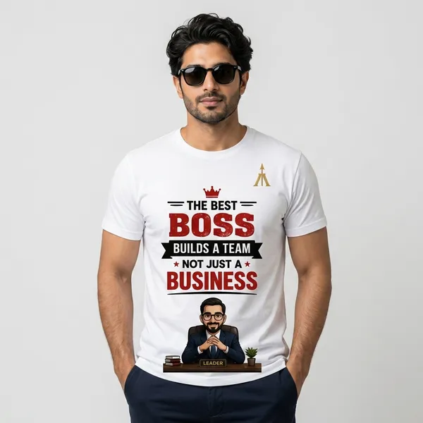 White_Cotton_Round_Neck_Boss_Print_T-Shirt_For_Men