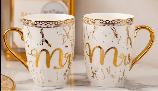 Mr_&_Mrs_Ceramic_Coffee_Mug_Set_of_2_|_White_Marble_Design_with_Gold_Handle_|_Premium_Tea_&_Coffee_Cups_for_Couples,_Wedding,_Anniversary_&_Gift