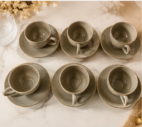 Premium_Grey_Porcelain_Tea_Cup_&_Saucer_Set_of_6,_Gold_Rim_Ceramic_Coffee_&_Tea_Cups,_Elegant_Modern_Drinkware_for_Home,_Office,_Café,_Afternoon_Tea,_Housewarming,_Wedding_&_Gif