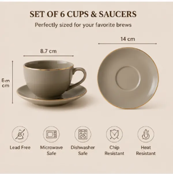 Premium_Grey_Porcelain_Tea_Cup_&_Saucer_Set_of_6,_Gold_Rim_Ceramic_Coffee_&_Tea_Cups,_Elegant_Modern_Drinkware_for_Home,_Office,_Café,_Afternoon_Tea,_Housewarming,_Wedding_&_Gif