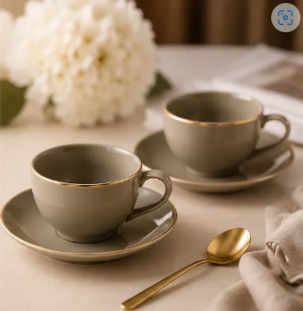 Premium_Grey_Porcelain_Tea_Cup_&_Saucer_Set_of_6,_Gold_Rim_Ceramic_Coffee_&_Tea_Cups,_Elegant_Modern_Drinkware_for_Home,_Office,_Café,_Afternoon_Tea,_Housewarming,_Wedding_&_Gif