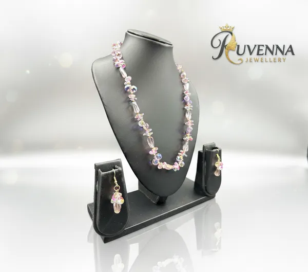 Crystal_Necklace_Earring_Set_Pleasing_Pink