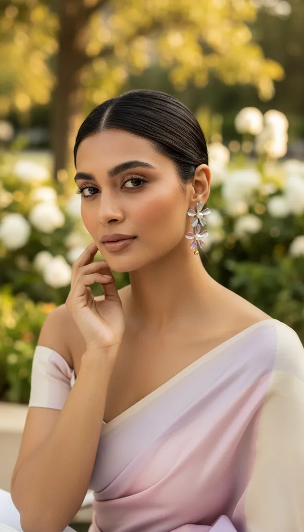 Flower_Of_Eaden_Drop_Earrings_Black_Gold