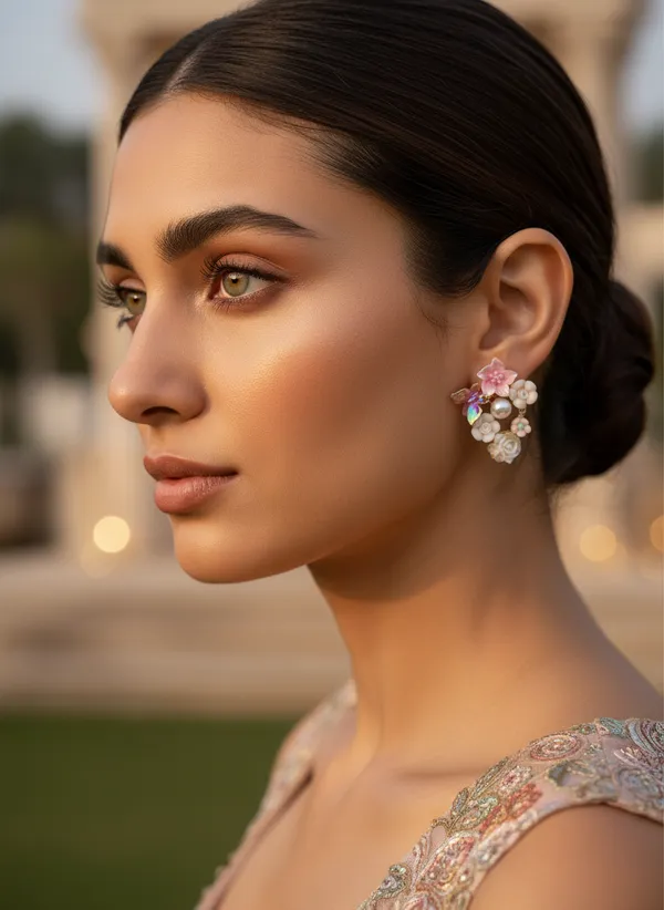 Floral_Bouquet_Earrings_Orange