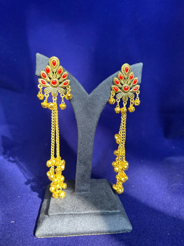 Kashmiri_Earrings_Red