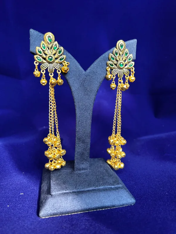 Kashmiri_Earrings_Green