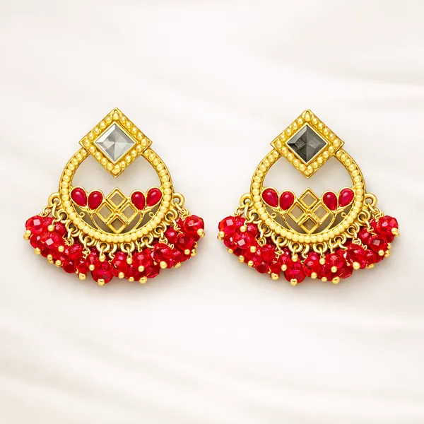Chandbali_Earrings_Red