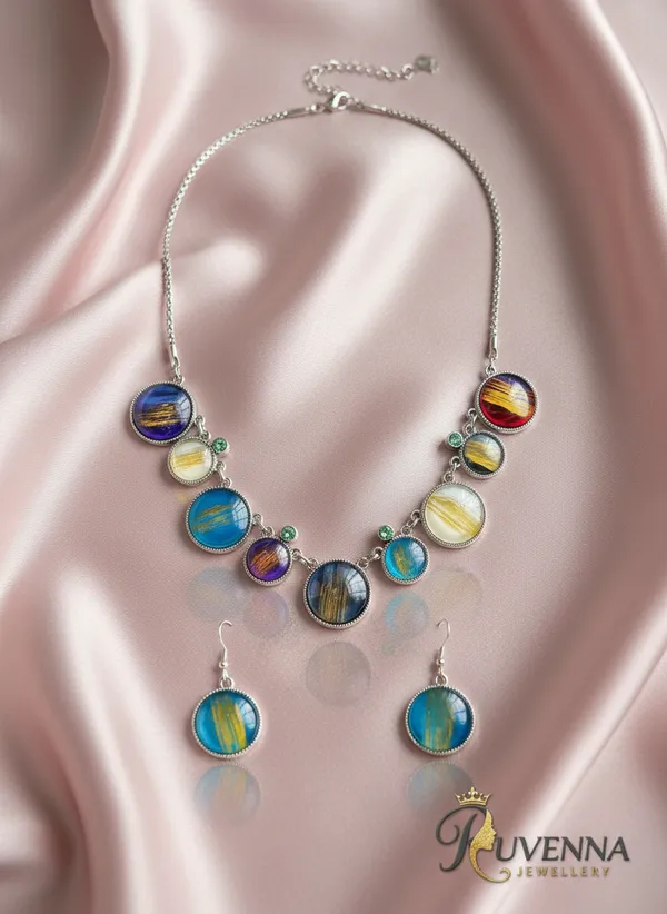 Korean_Style_Glass_Necklace_Set_-Multicolour_Round