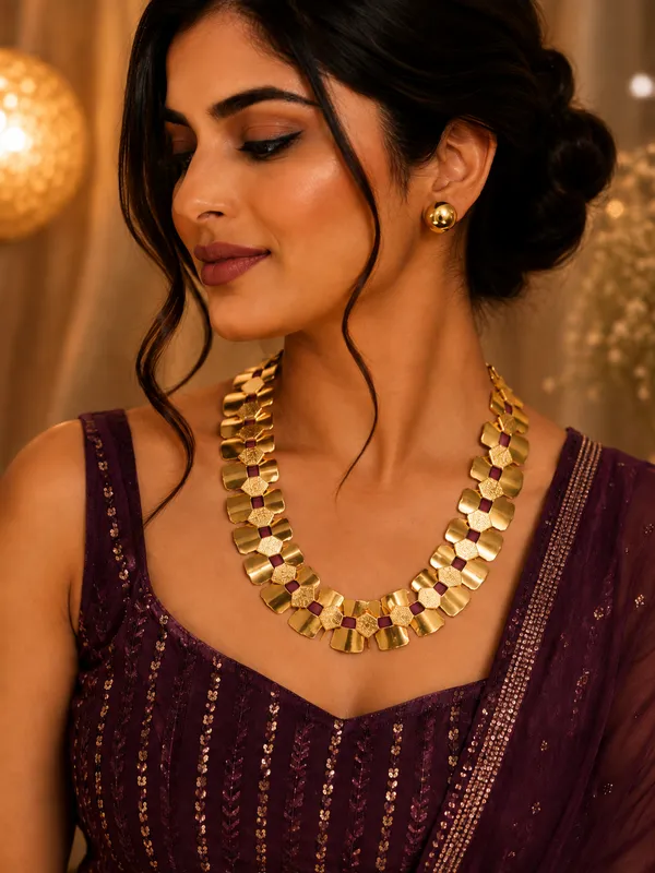 Modern_Gold_Statement_Necklace_Set