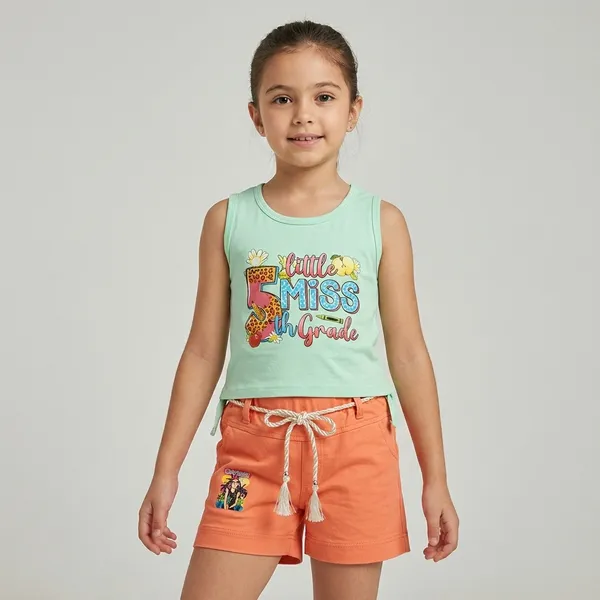 Pista_Green_And_Orange_Cotton_Relaxed_Tank_Top_And_Shorts_For_Girls