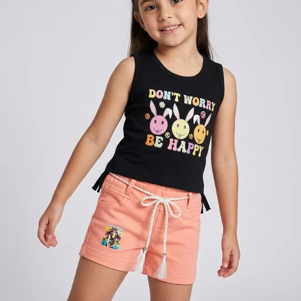 Black_And_Peach_Cotton_Blend_Graphic_Tank_Top_And_Shorts_For_Girls