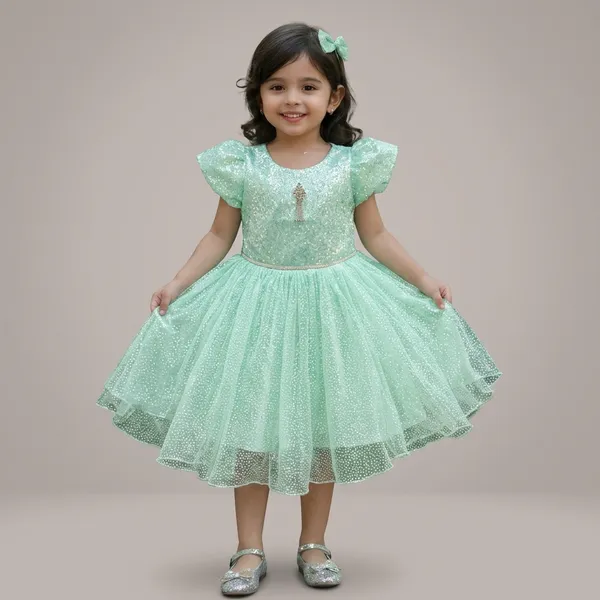 Mint_Green_Tulle_Flared_Party_Frock_For_Girls