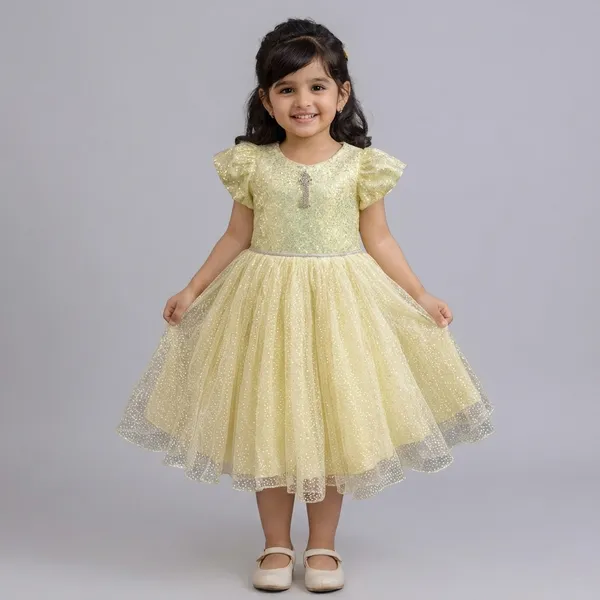 Yellow_Shimmer_Net_Flared_Party_Frock_For_Girls