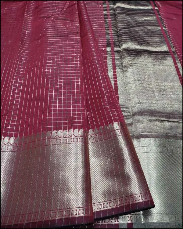 Maroon_Soft_Silk_Saree_For_Women