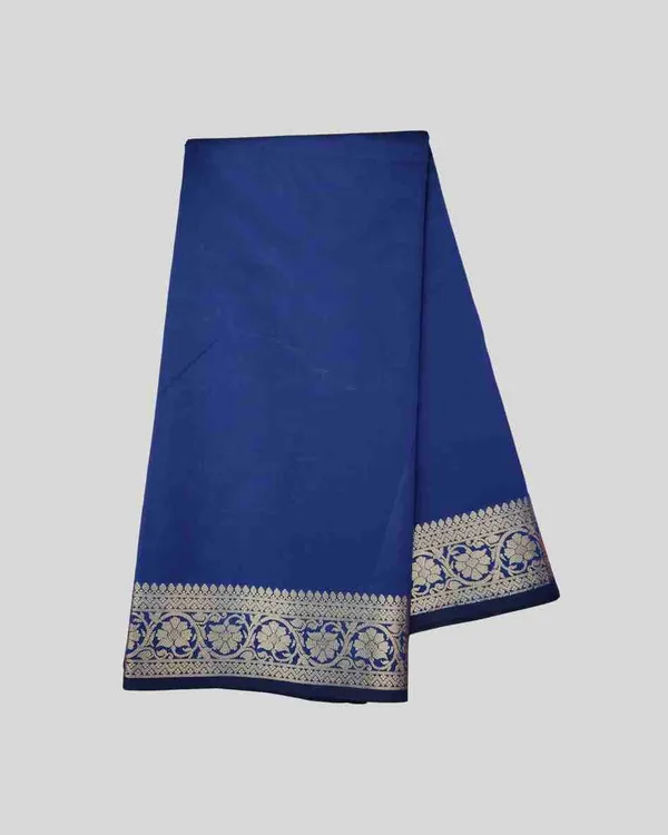 Blue_Banarasi_Soft_Silk_Saree_For_Women