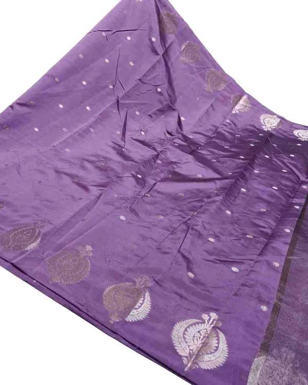 Purple_Banarasi_Soft_Silk_Saree_For_Women