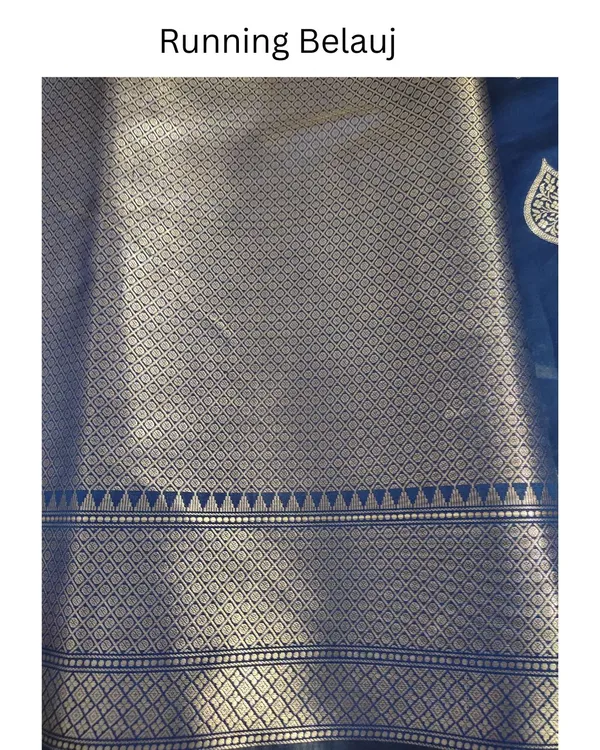 Blue_Banarasi_Soft_Silk_Saree_For_Women