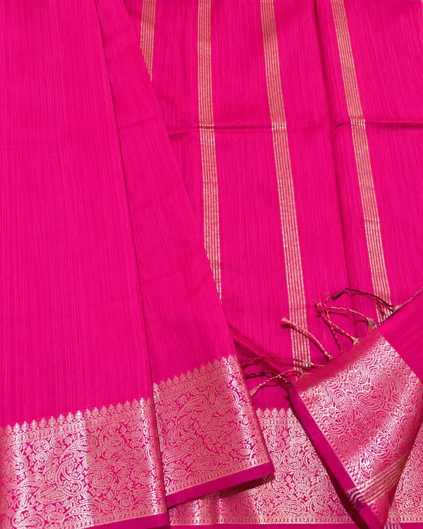 Magenta_Spun_Cotton_Saree_For_Women