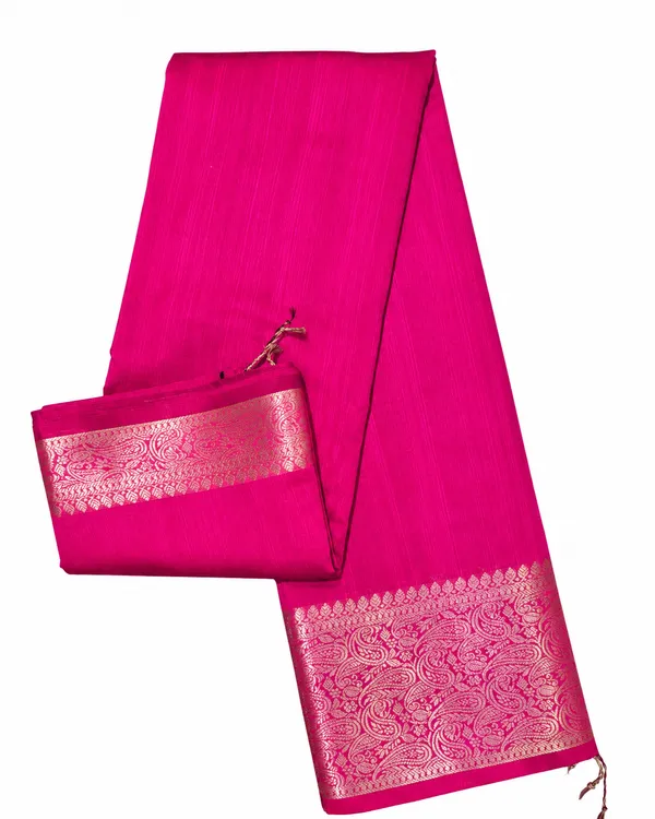 Magenta_Spun_Cotton_Saree_For_Women