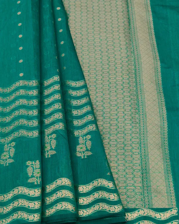 Green_Reliance_Acrylic_Saree_For_Women