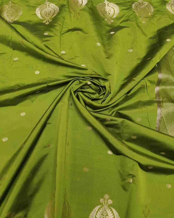 Green_Banarasi_Soft_Silk_Saree_For_Women