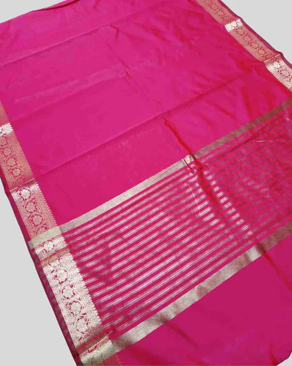 Pink_Banarasi_Soft_Silk_Saree_For_Women